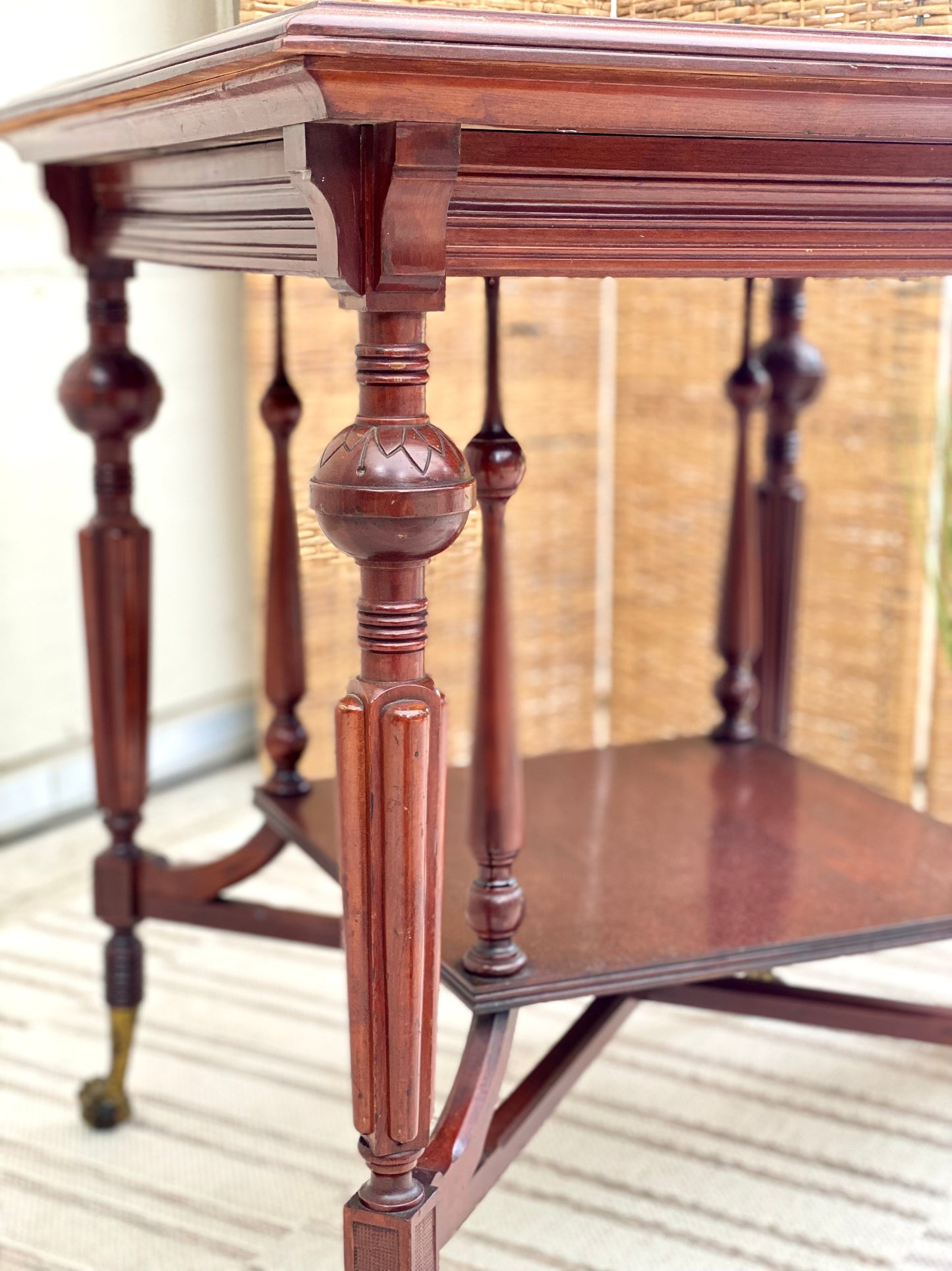 Antique Cherry Claw Foot Table