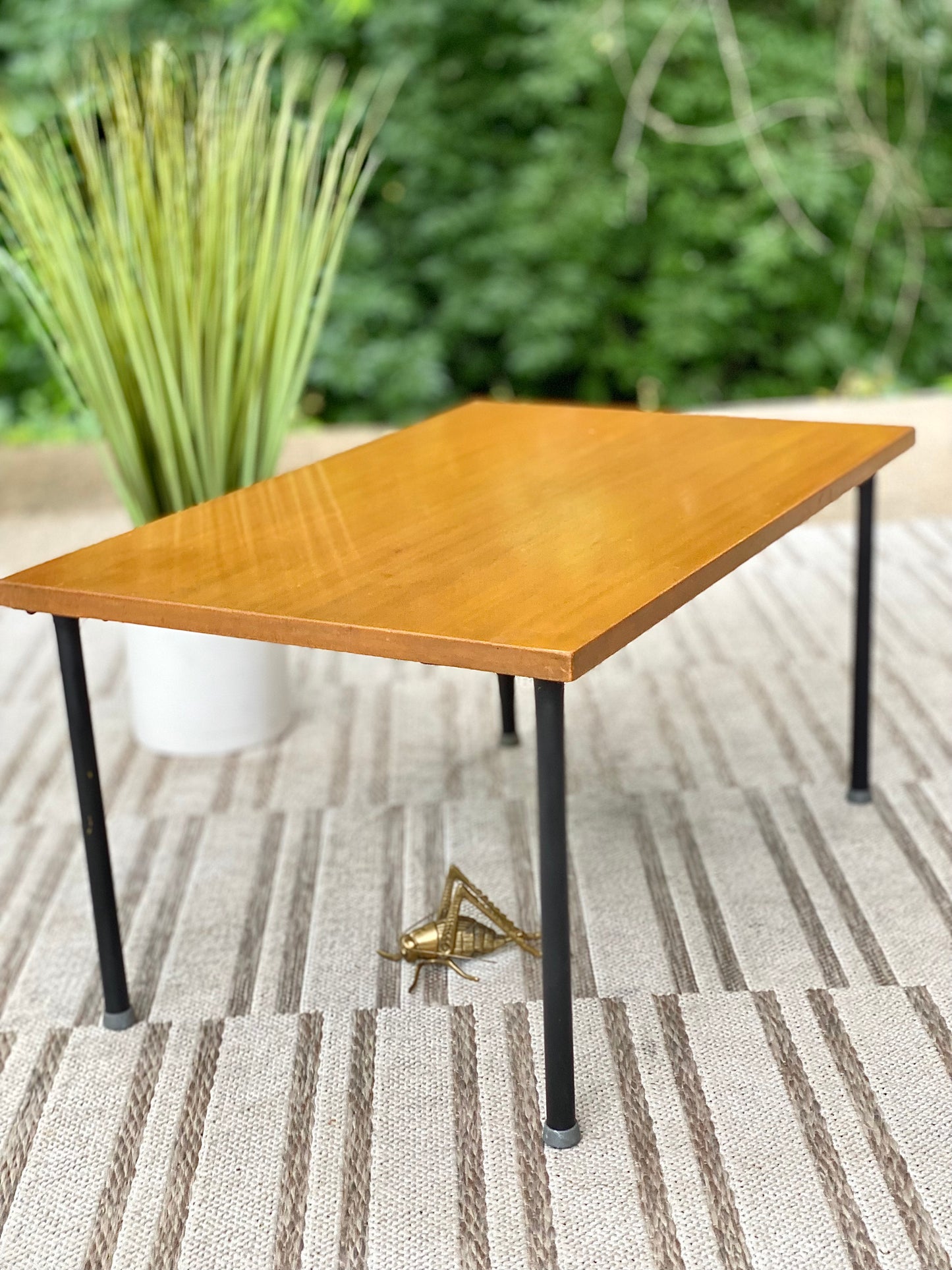 Vintage MCM Wooden Side Table