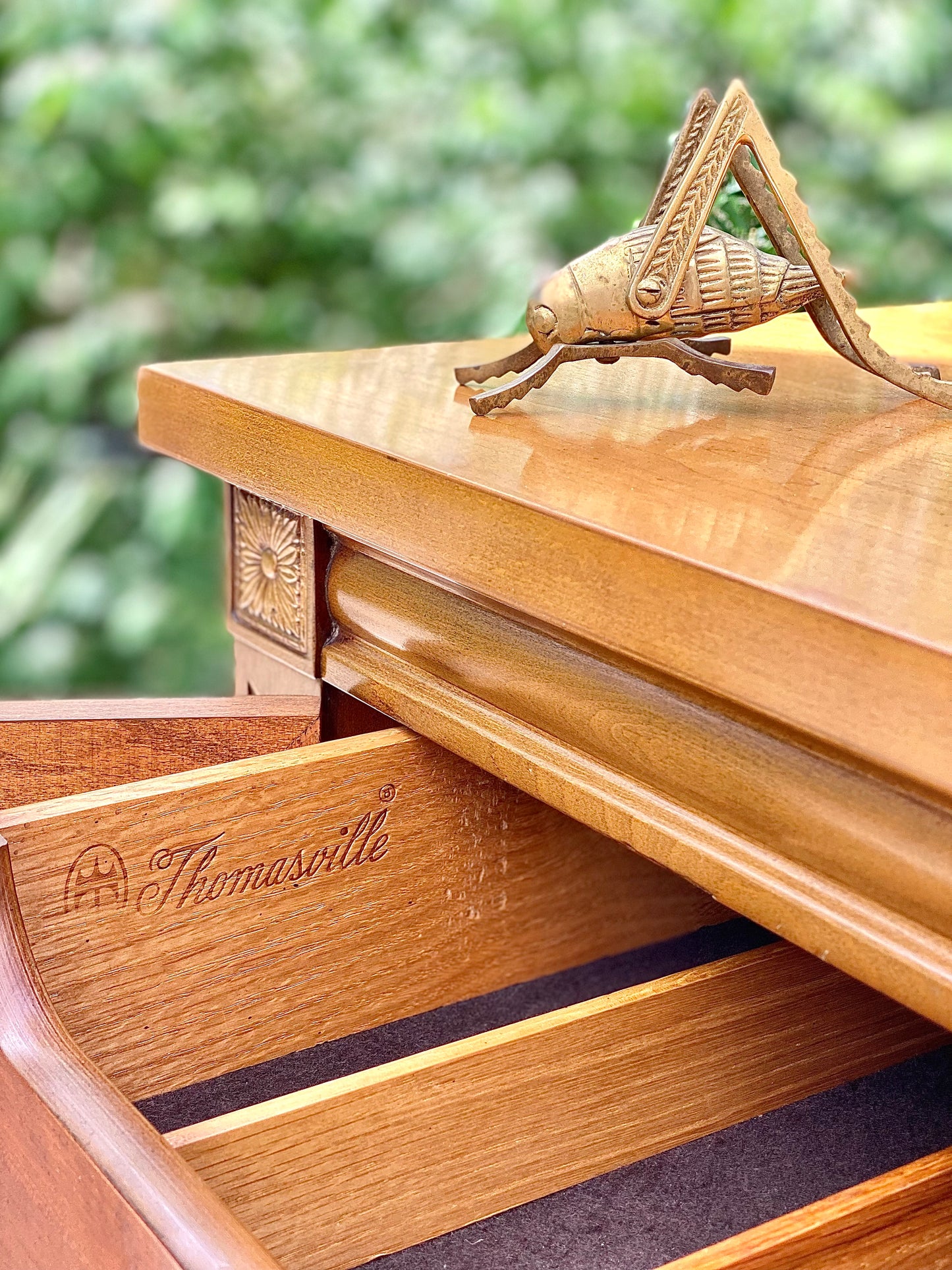 Vintage Thomasville Wooden Sideboard Credenza