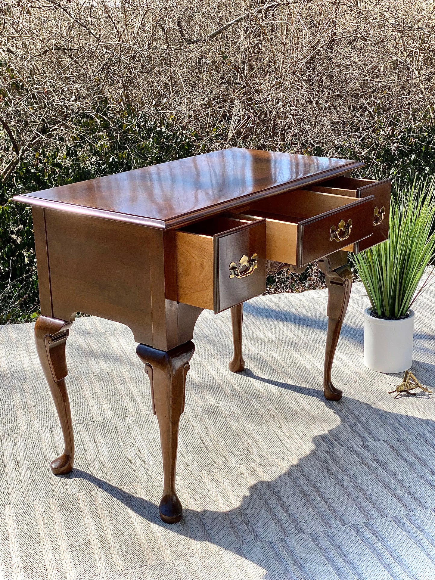 Vintage Wooden Hallway Secretary Table