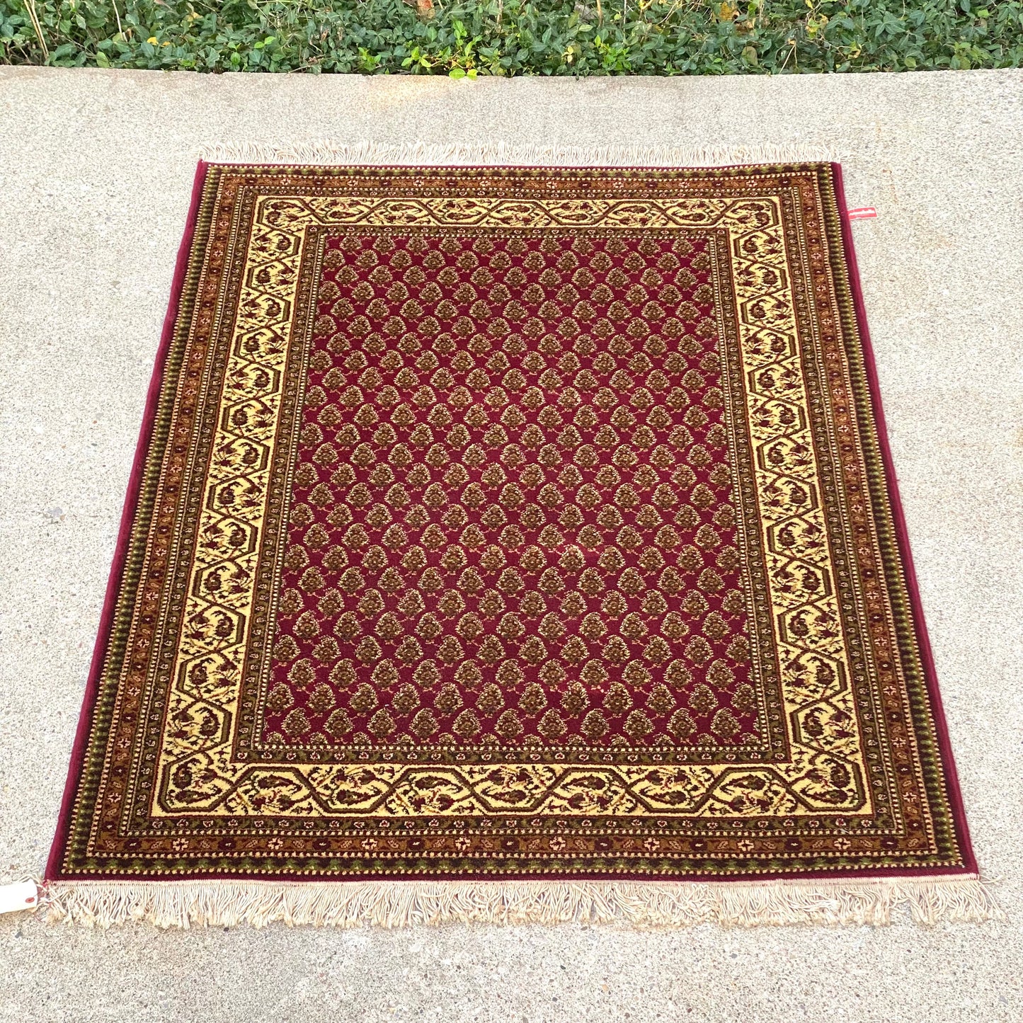 Vintage Franco Belge Area Rug 82β x 56β