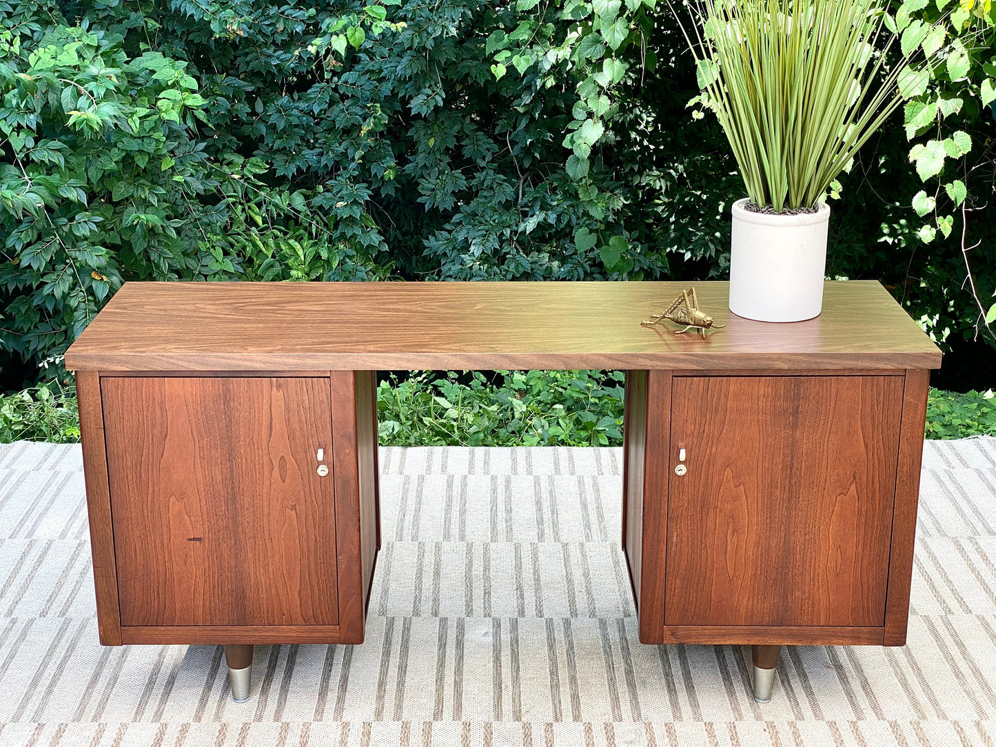 Vintage MCM Wooden Credenza