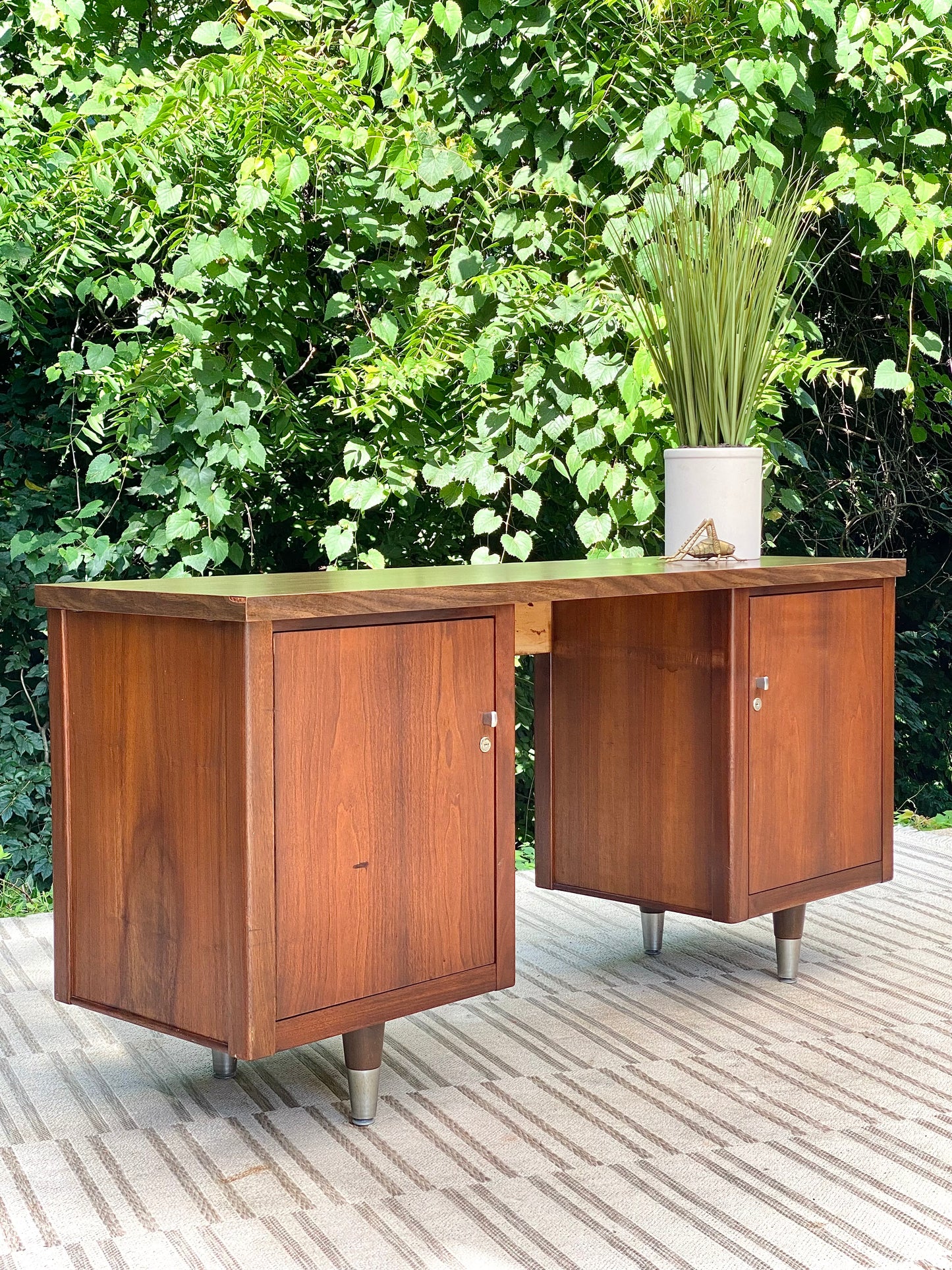 Vintage MCM Wooden Credenza