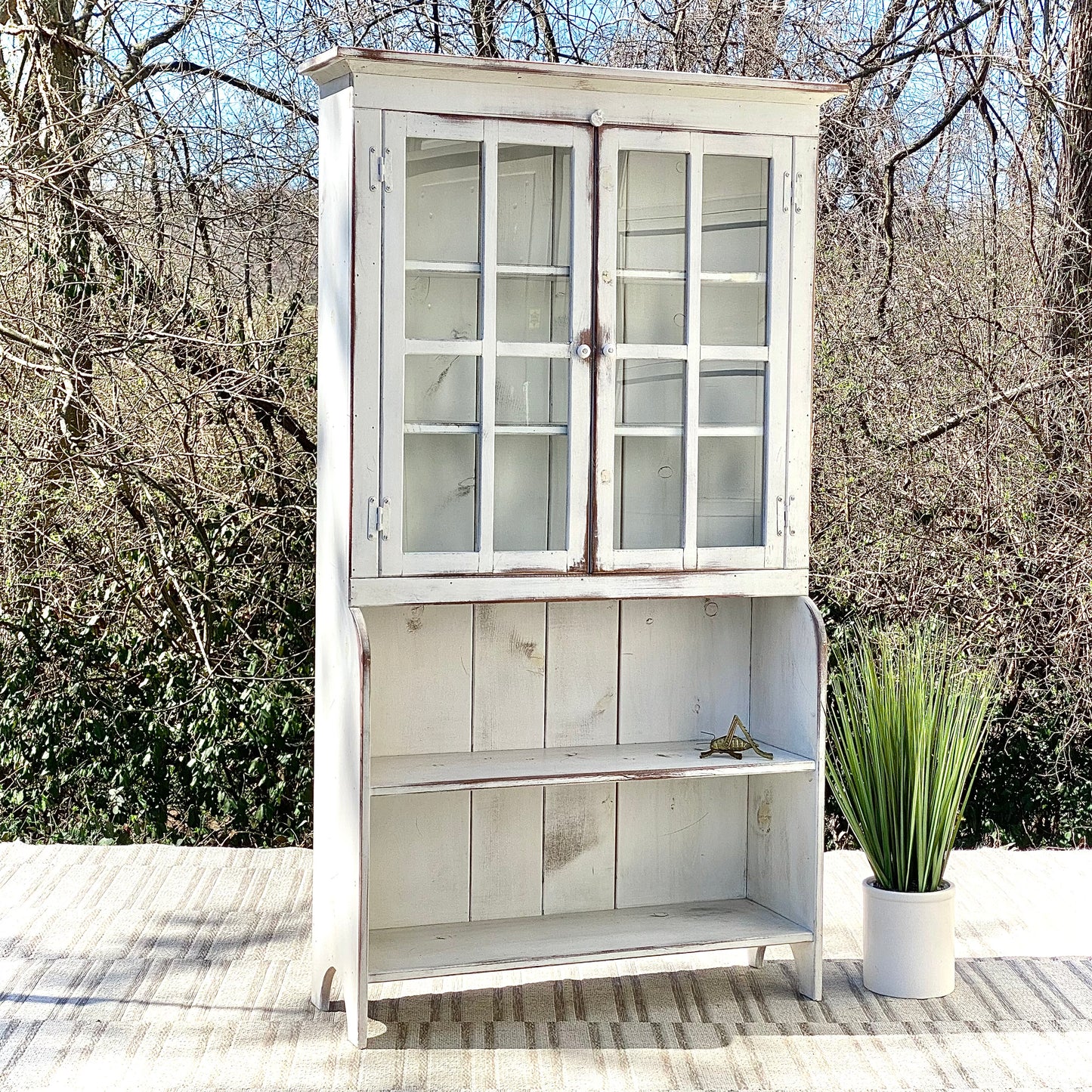 Farmhouse Painted Cabinet Hutch