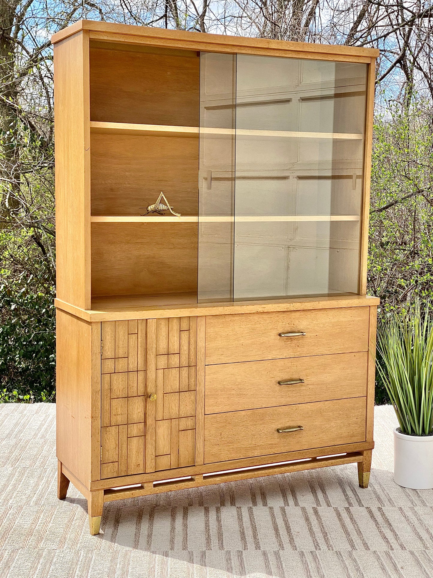 Vintage MCM Wooden Hutch