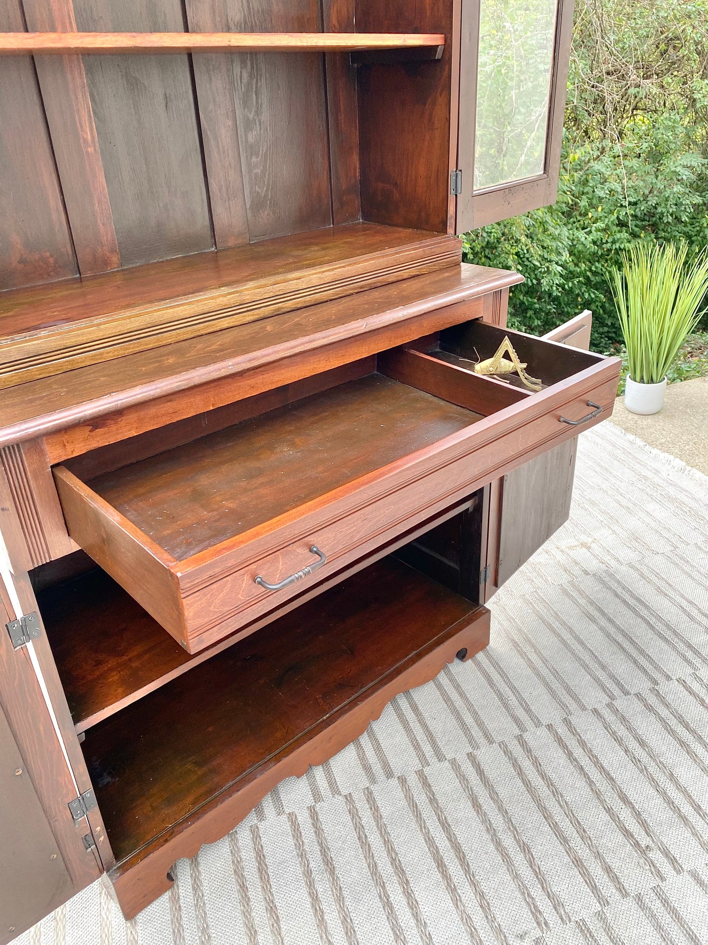 Vintage Wooden Farmhouse Cabinet