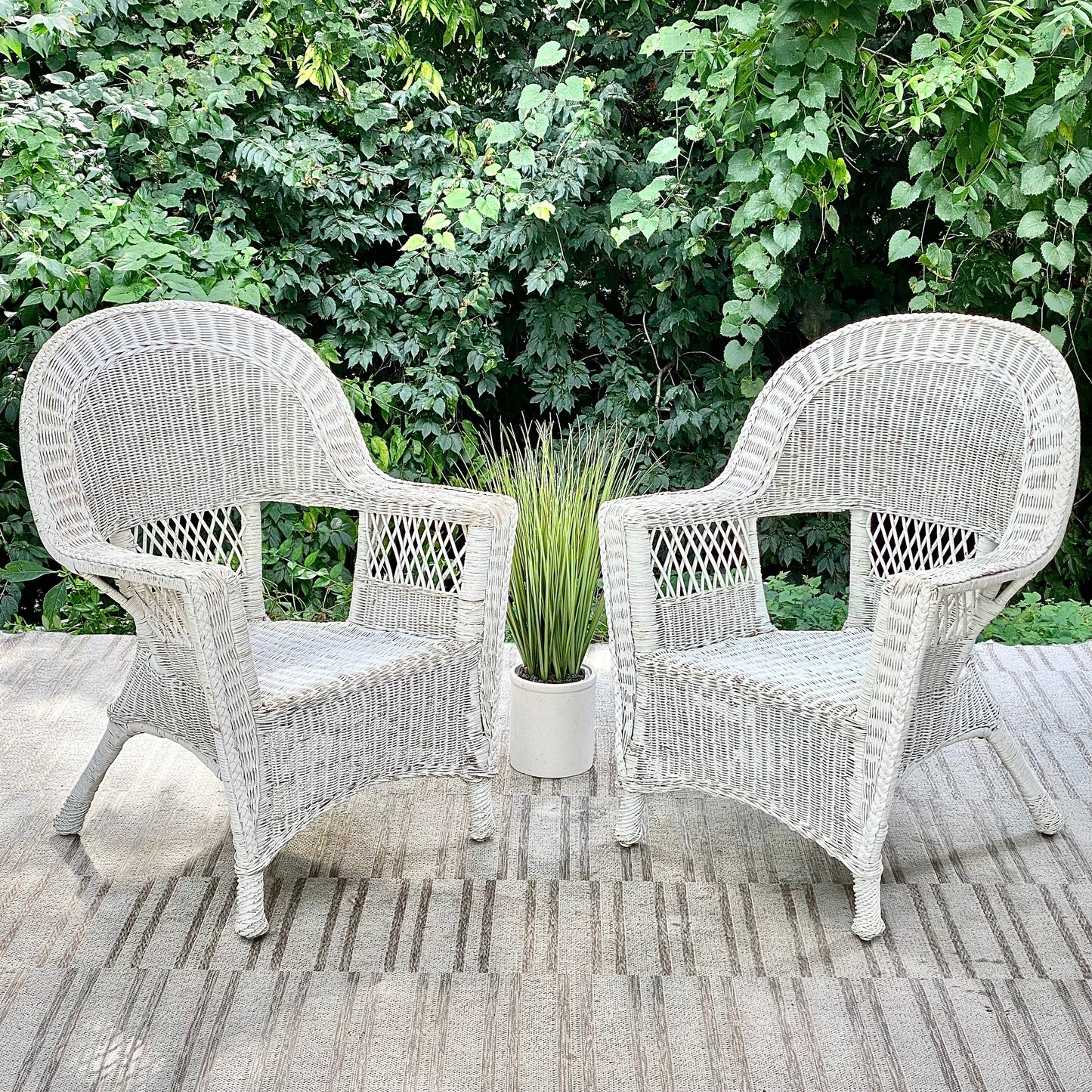 Vintage Pair of Wicker Chairs