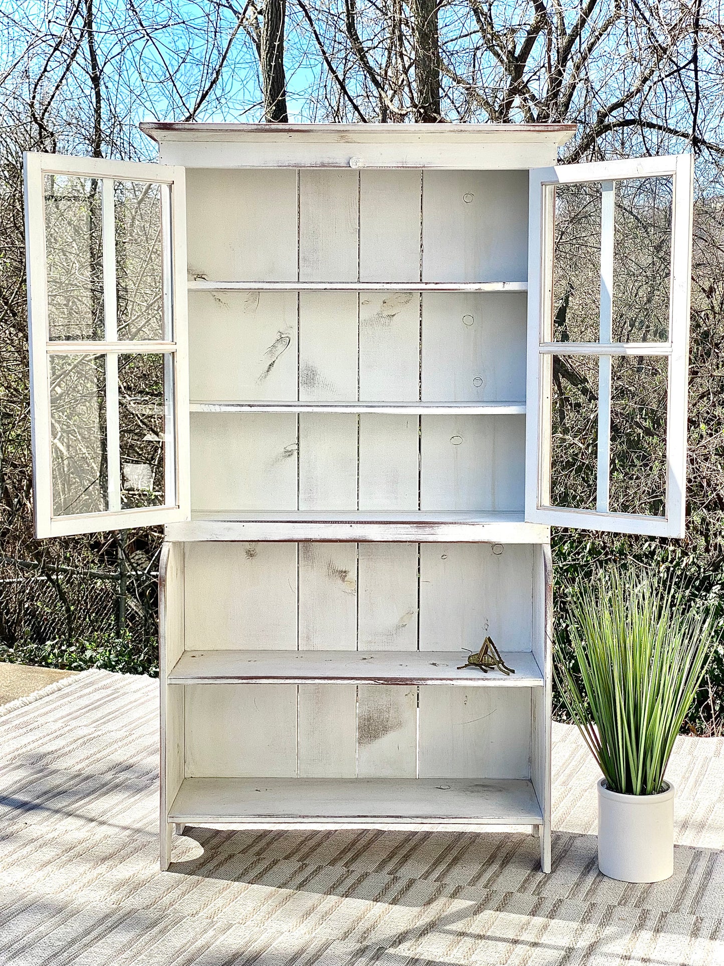 Farmhouse Painted Cabinet Hutch