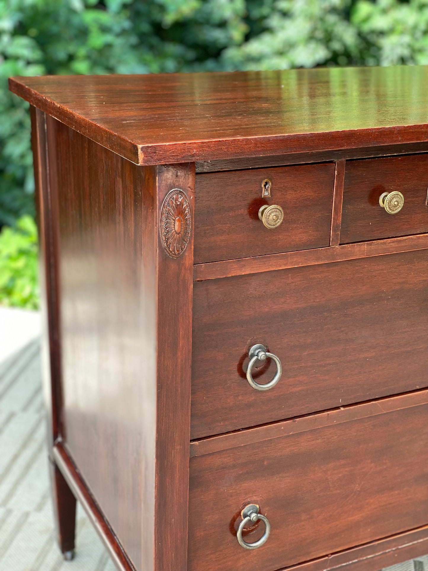 Gorgeous Vintage Wooden 5 Drawer Dresser