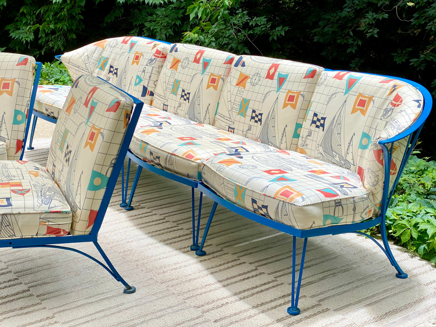 Vintage MCM Woodard Sectional