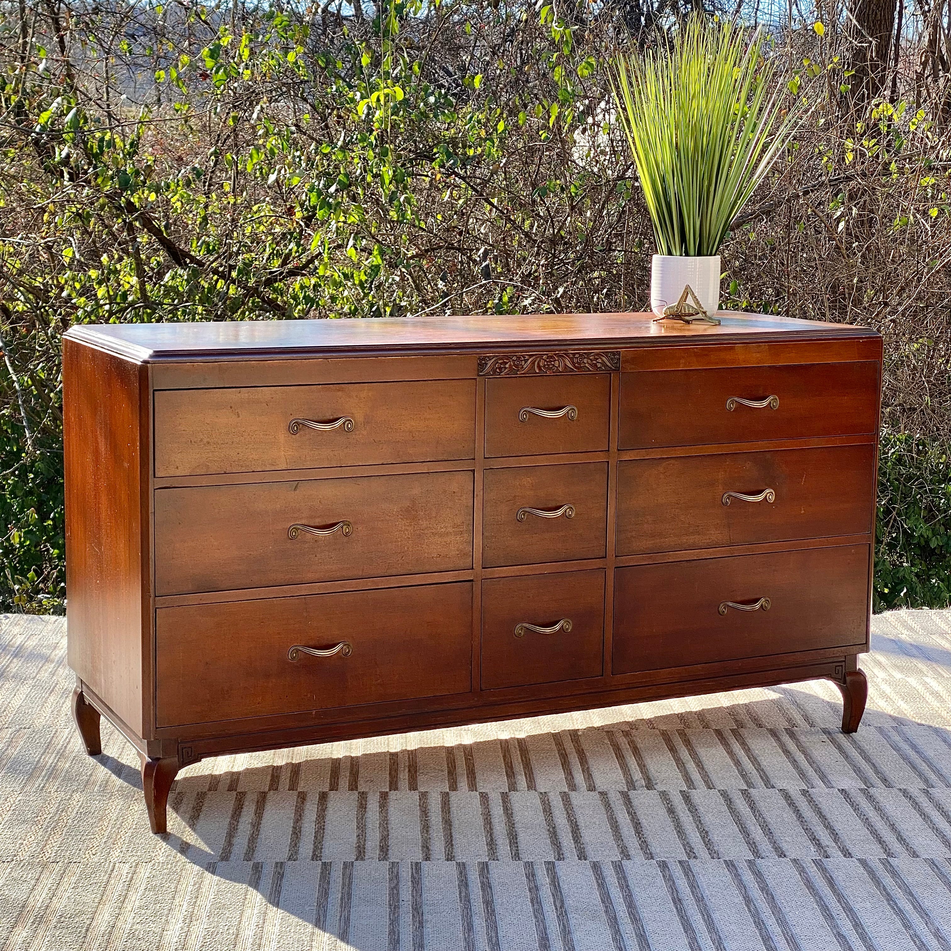 vintage mid century modern dresser Vintage MCM R-Way 9 Drawer Dresser – The Velvet Cricket