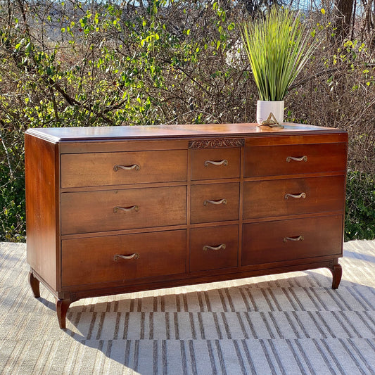 Vintage MCM R-Way 9 Drawer Dresser