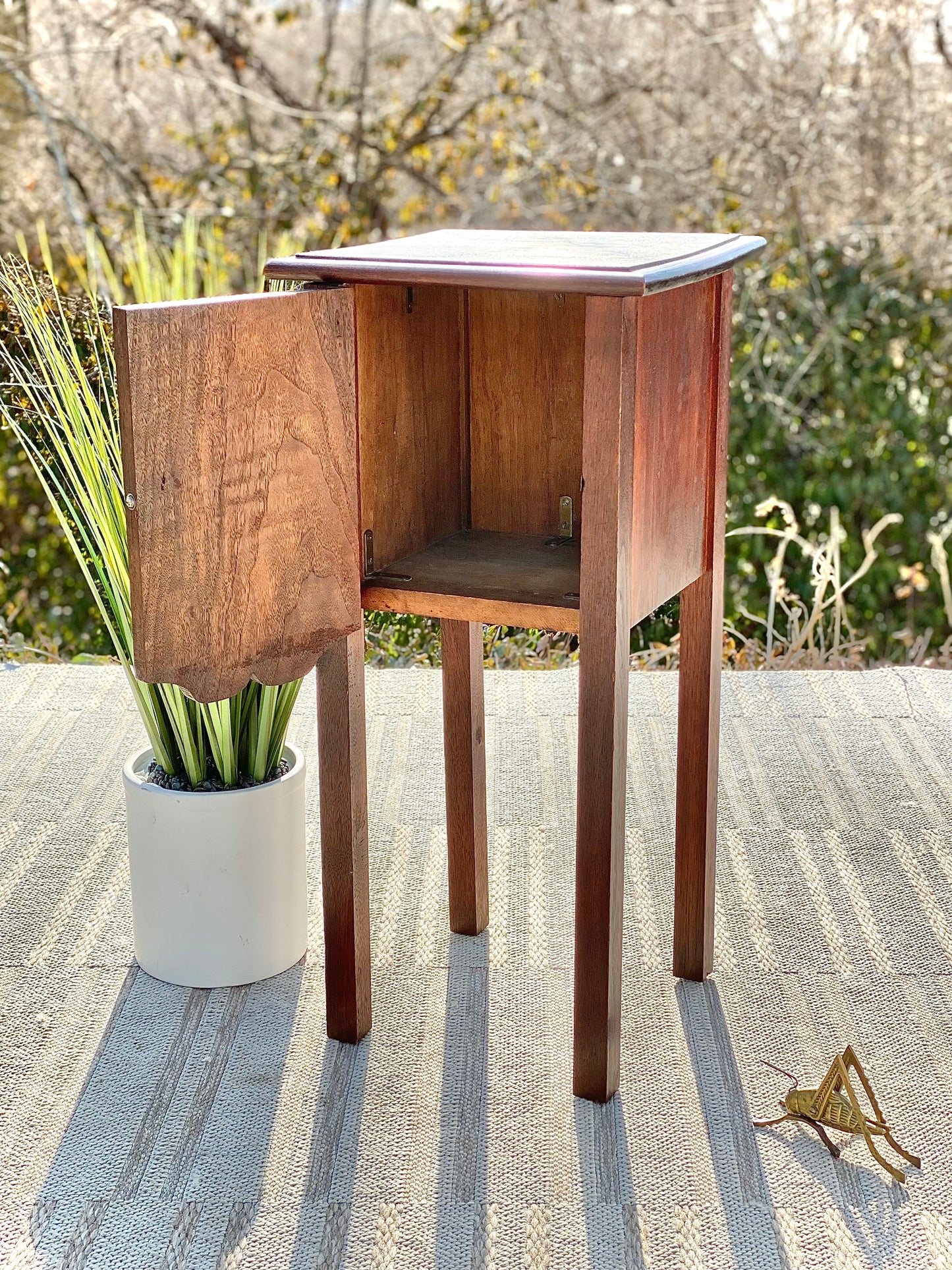 Vintage Wooden Side Door Table