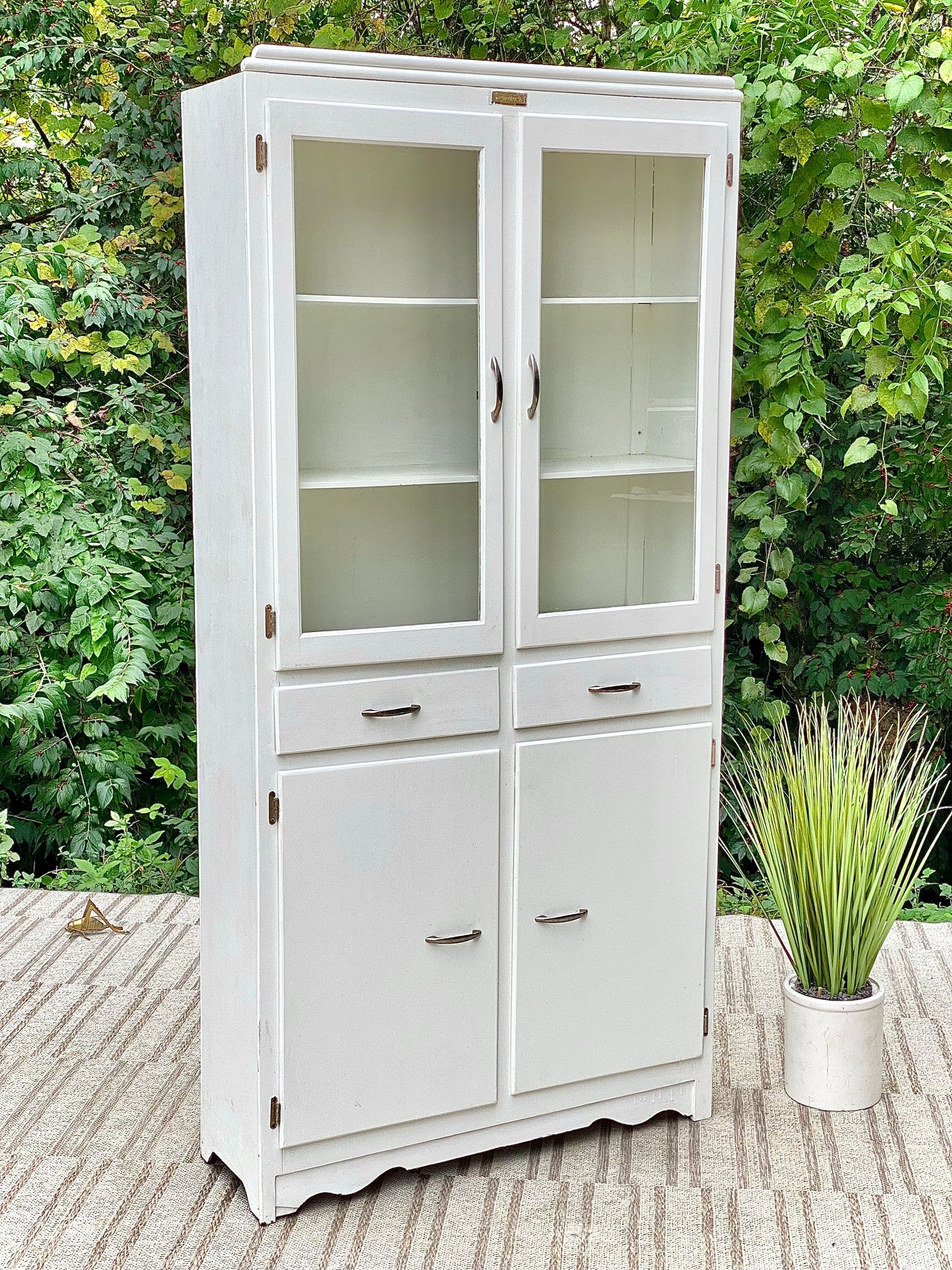 Vintage Scheirich White Storage Cabinet