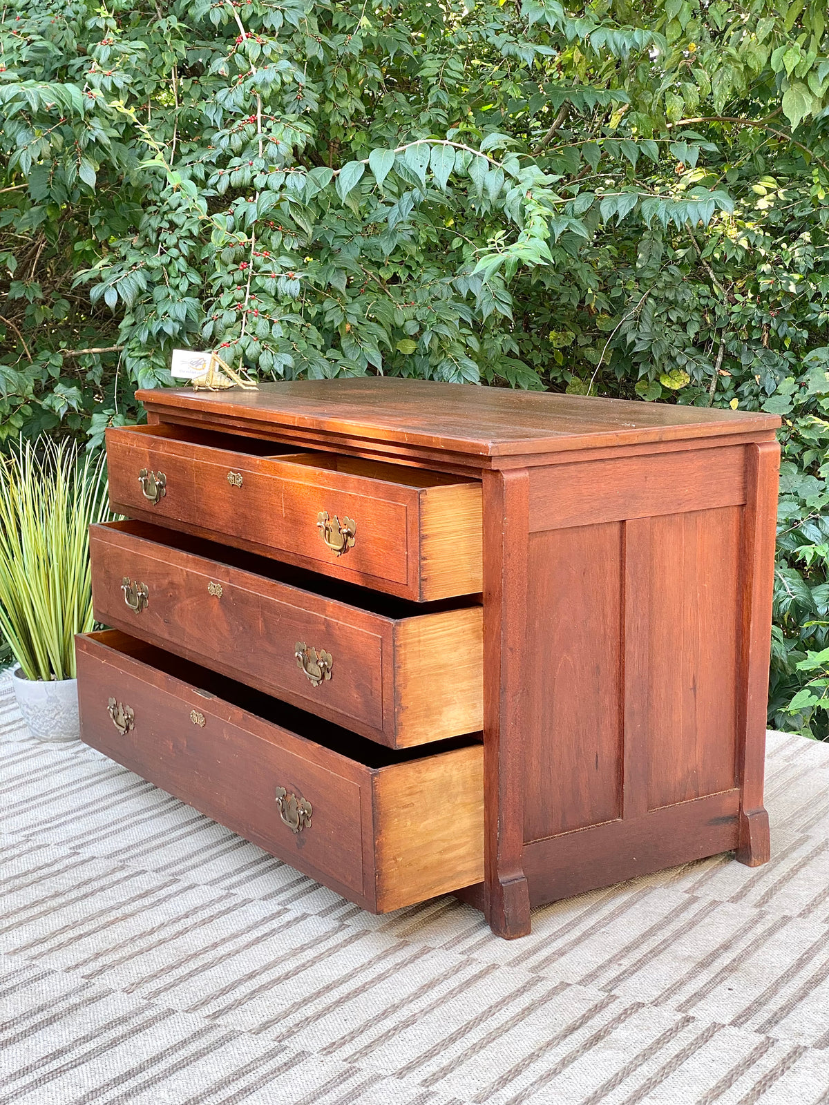 Vintage Wooden 3 Drawer Dresser