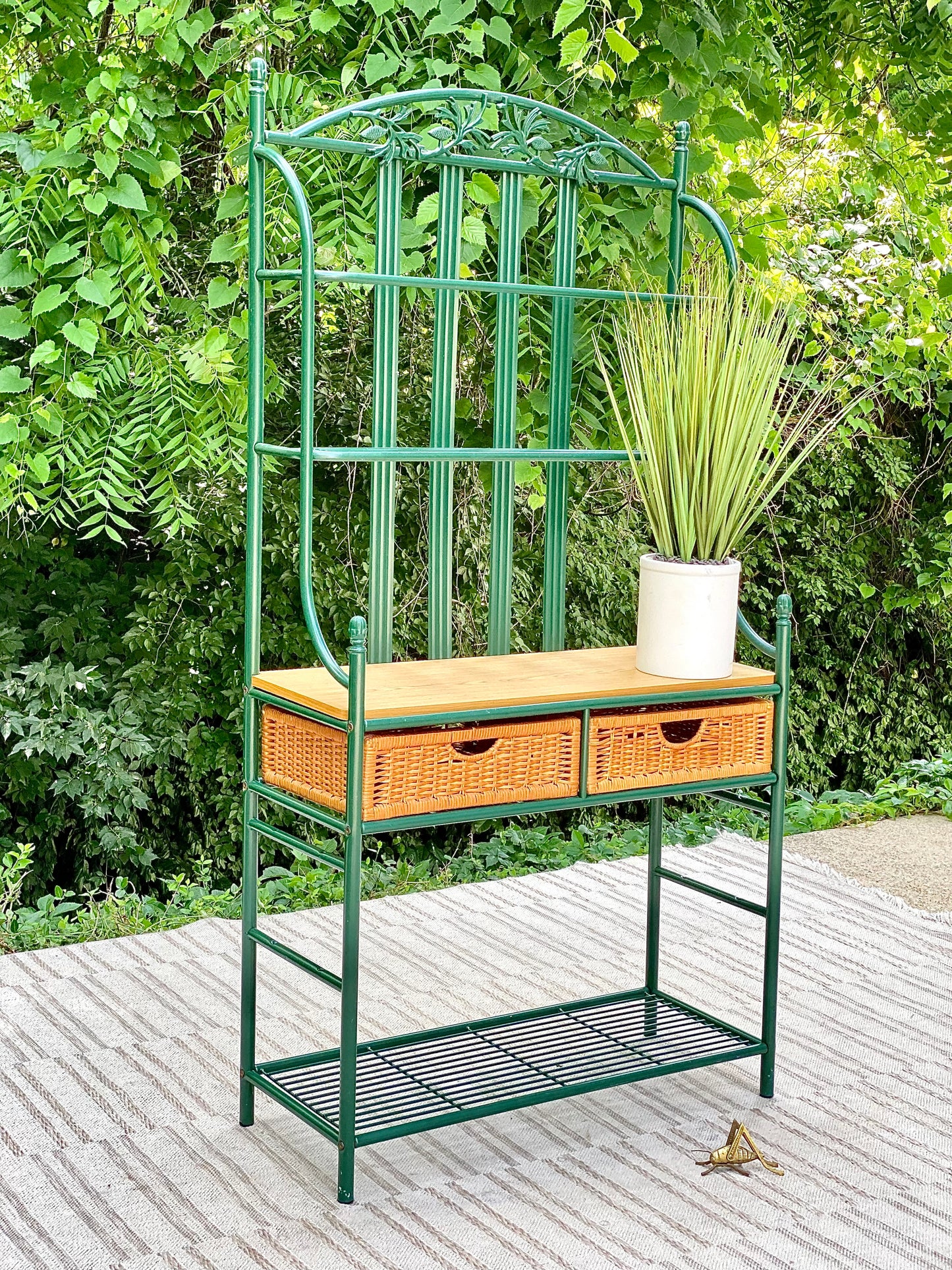 Green Metal Baker’s Rack