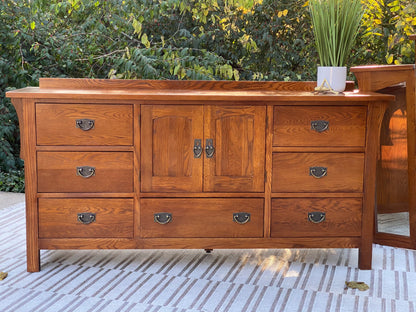 Arts & Crafts Style Kincaid Long Dresser