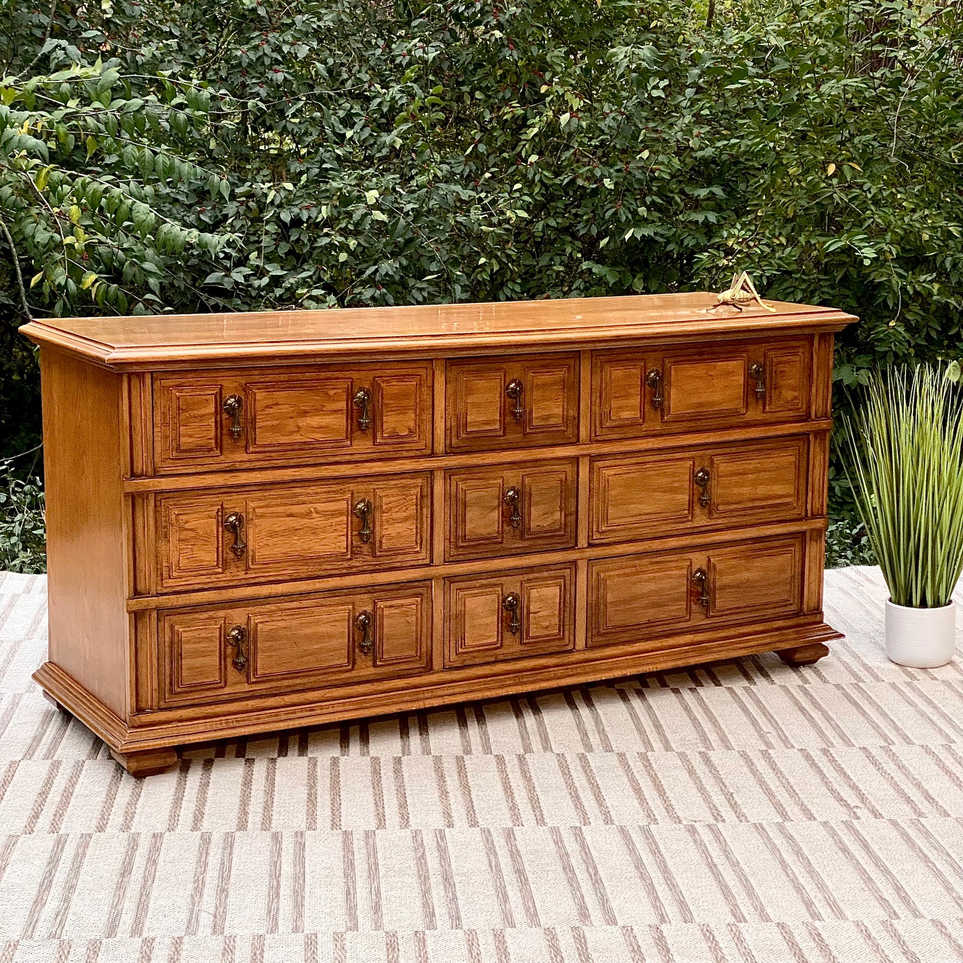 Vintage Thomasville Lowboy 9 Drawer Dresser Vintage Thomasville Lowboy 9 Drawer Dresser