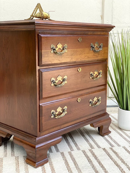 Nice Wooden 3 Drawer Side Table