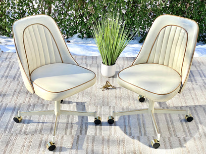 Pair of Vintage Vinyl Chairs