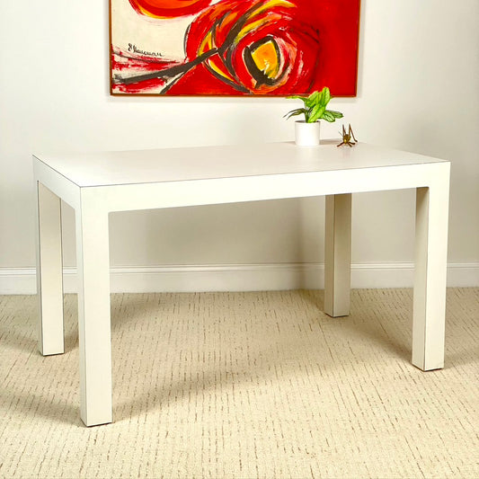 1980s White Parsons Table