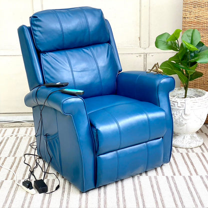 Modern Blue Lift Recliner Massage Chair