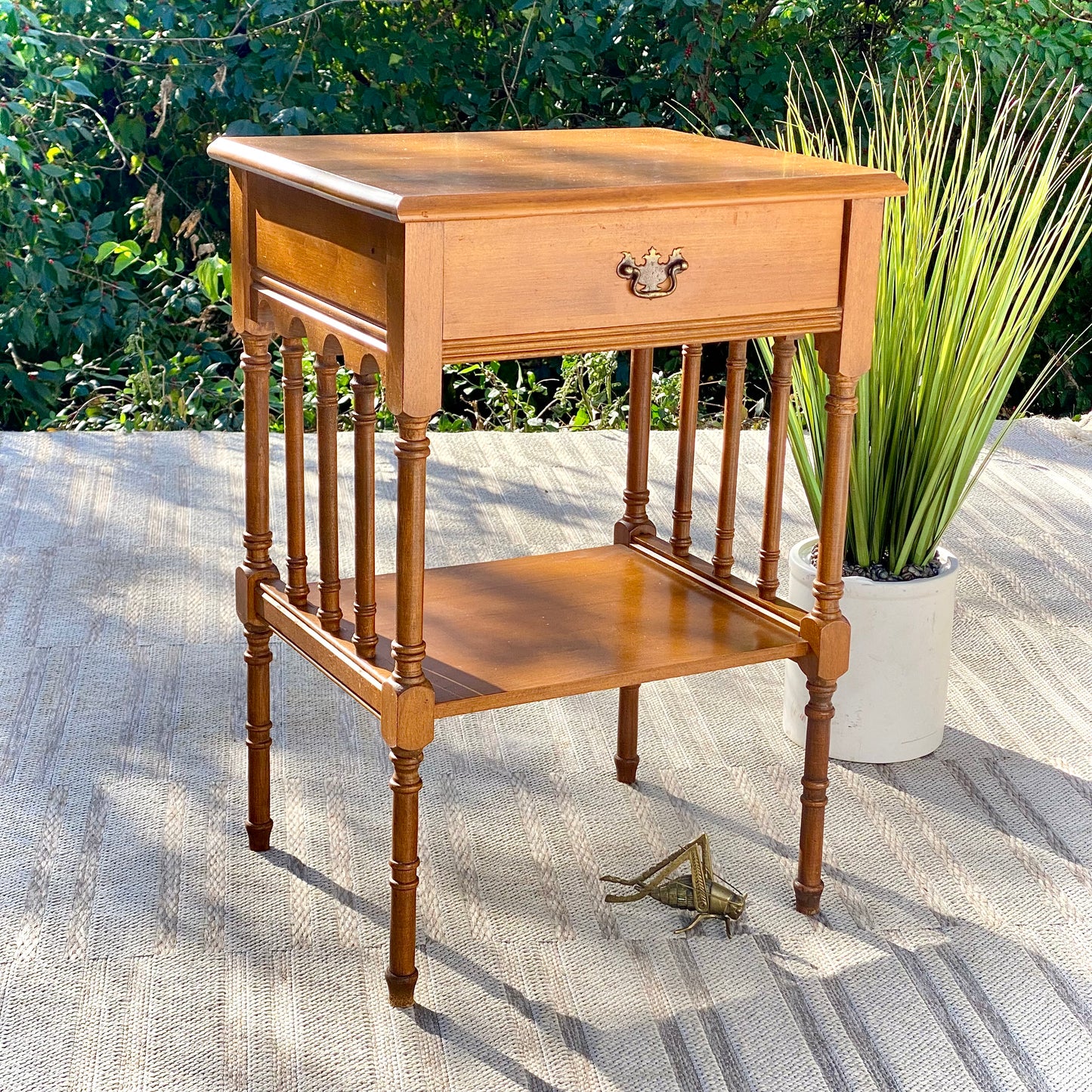 Vintage Wooden Maple Side Table