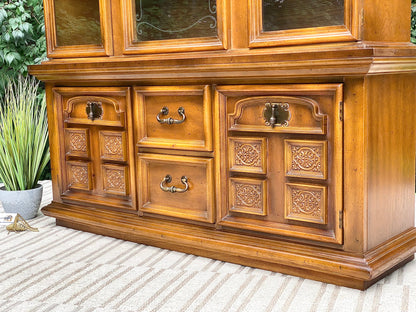 Vintage Wooden Display Hutch