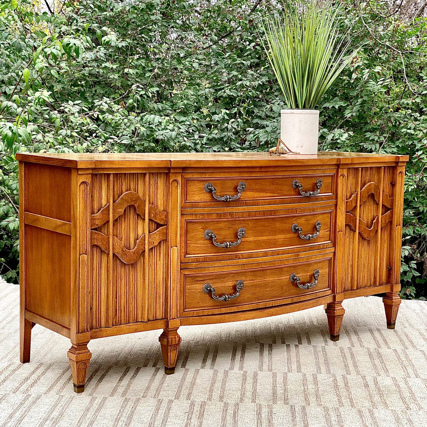 Vintage MCM Kent Coffey Wooden Credneza