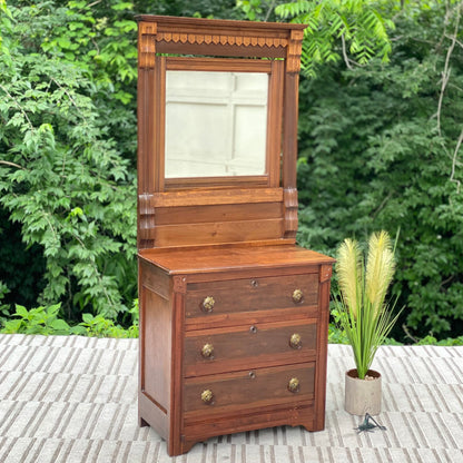 Vintage Eastlake Mirrored Dresser