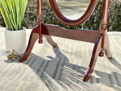 Nice Wooden Oval Floor Length Mirror