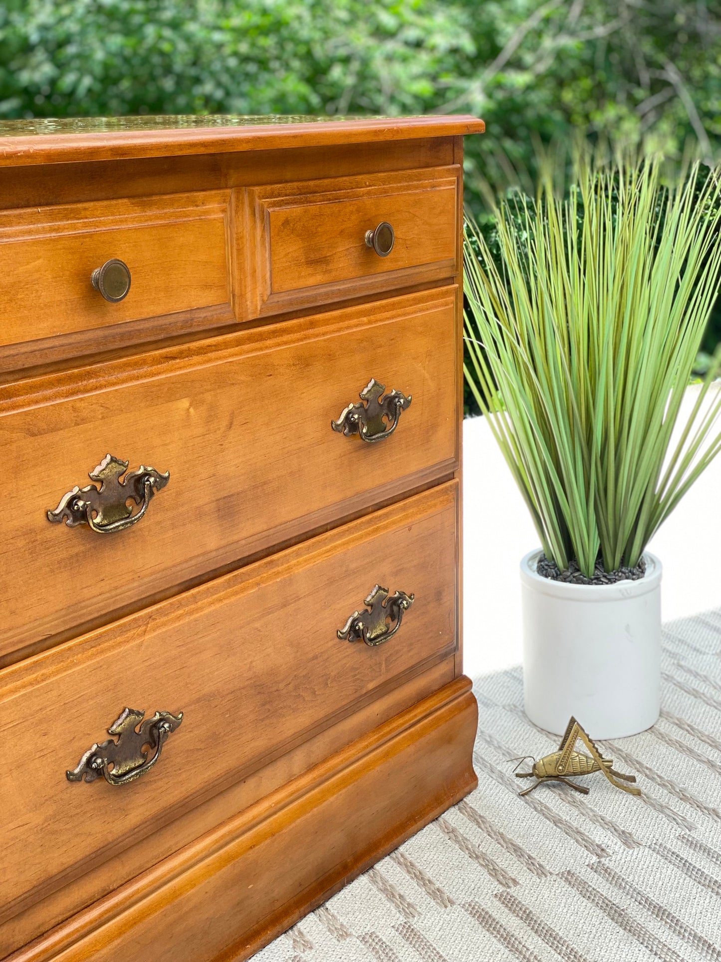 Small Vintage Wooden 3 Drawer Dresser