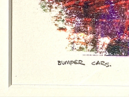 Signed Original Abstract Art "Bumper Cars"