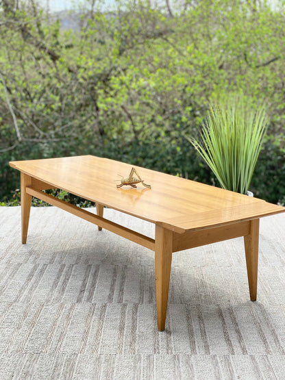 Vintage MCM Blonde Coffee Table