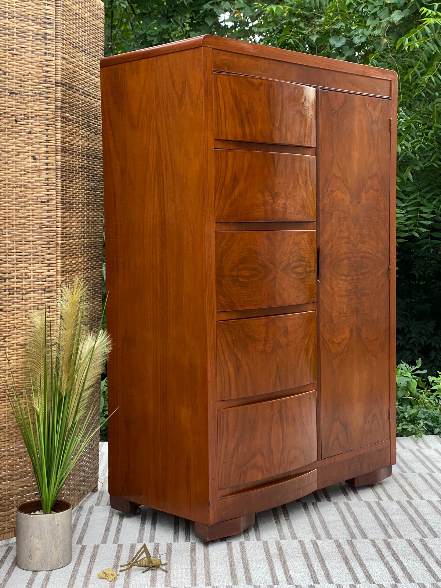 Nice Art Deco Cedar Cabinet Armoire