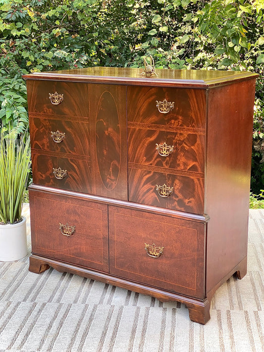 Vintage Custom Mahogany Cabinet