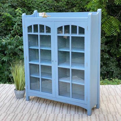 Vintage Robert Mitchell Solid Wood Painted Bookcase