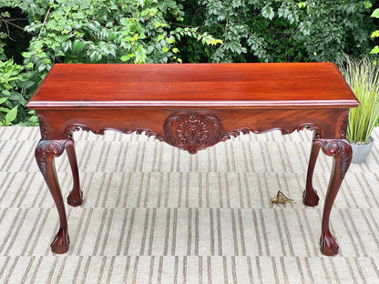 Vintage Wooden Carved Hallway Table