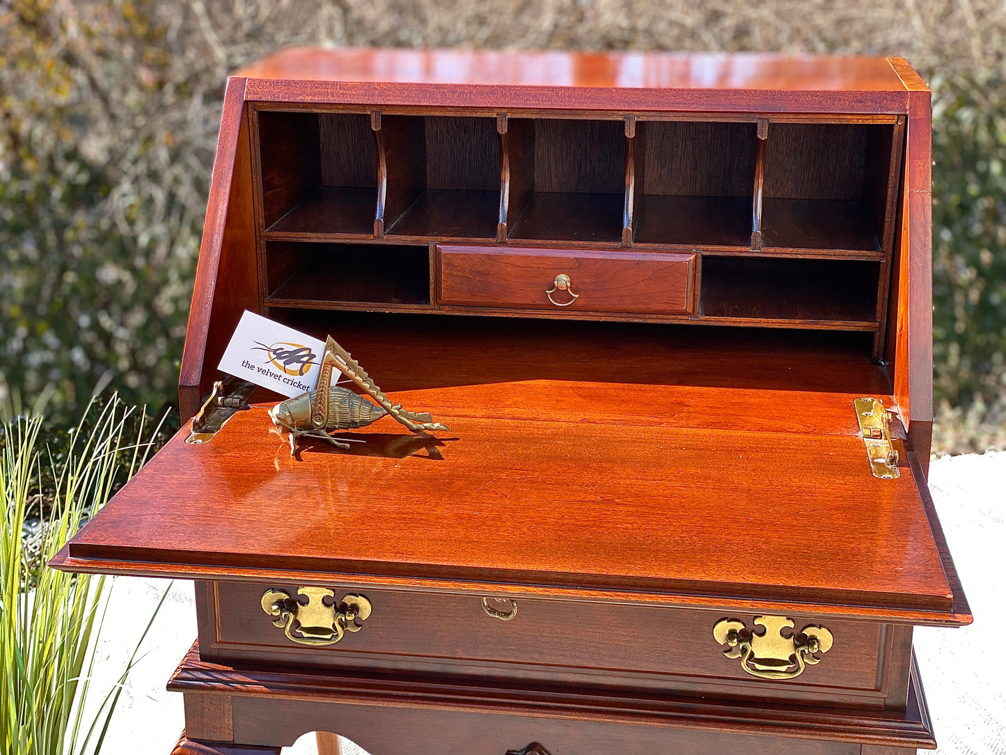 Nice Wooden 2 Drawer Secretary