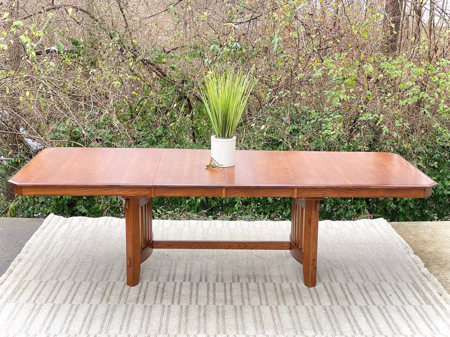 Beautiful Arts & Crafts Style Wooden Dining Table
