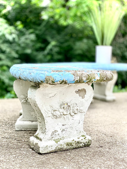 Vintage Concrete Garden Benches