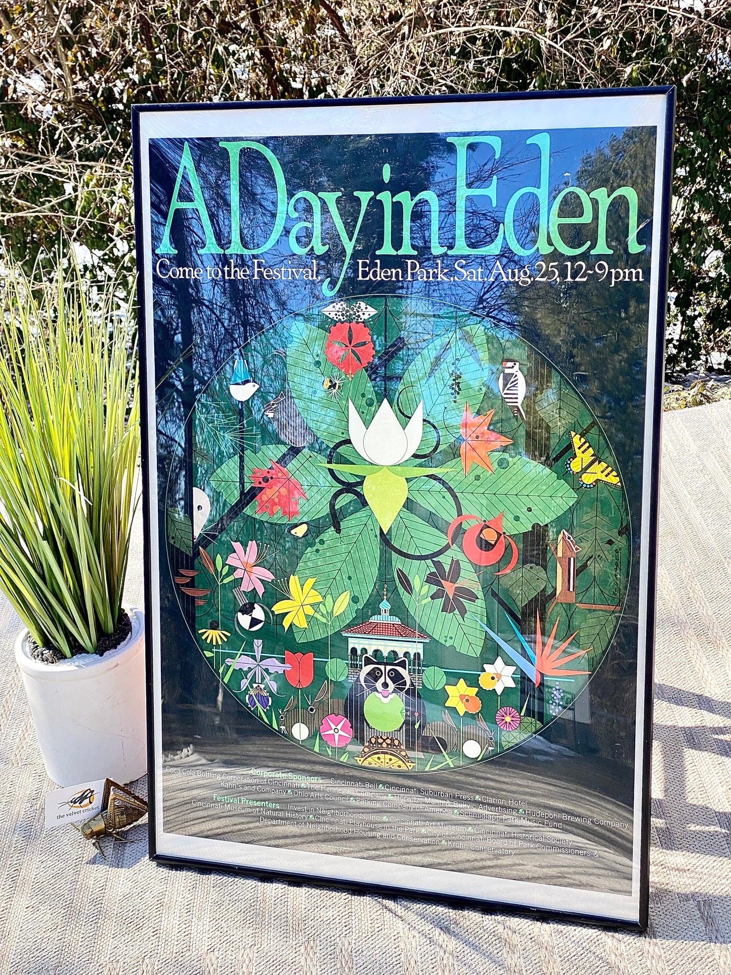 Charley Harper Framed A Day In Eden Poster