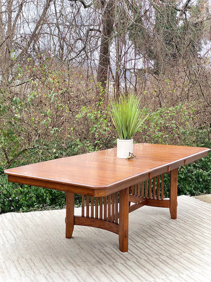 Beautiful Arts & Crafts Style Wooden Dining Table