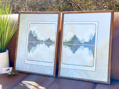 Vintage Pair of Ian Kochberg Signed Numbered Serigraphs