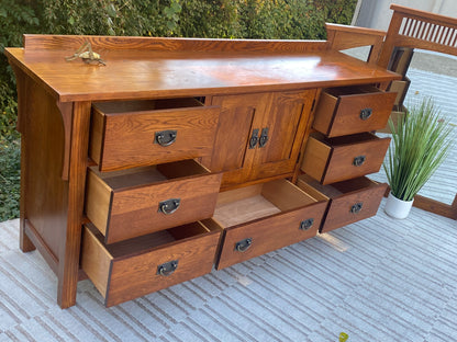 Arts & Crafts Style Kincaid Long Dresser