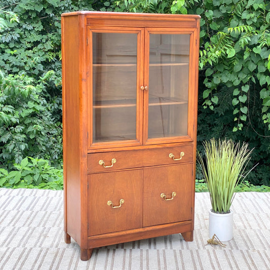 Vintage Wooden Display Hutch