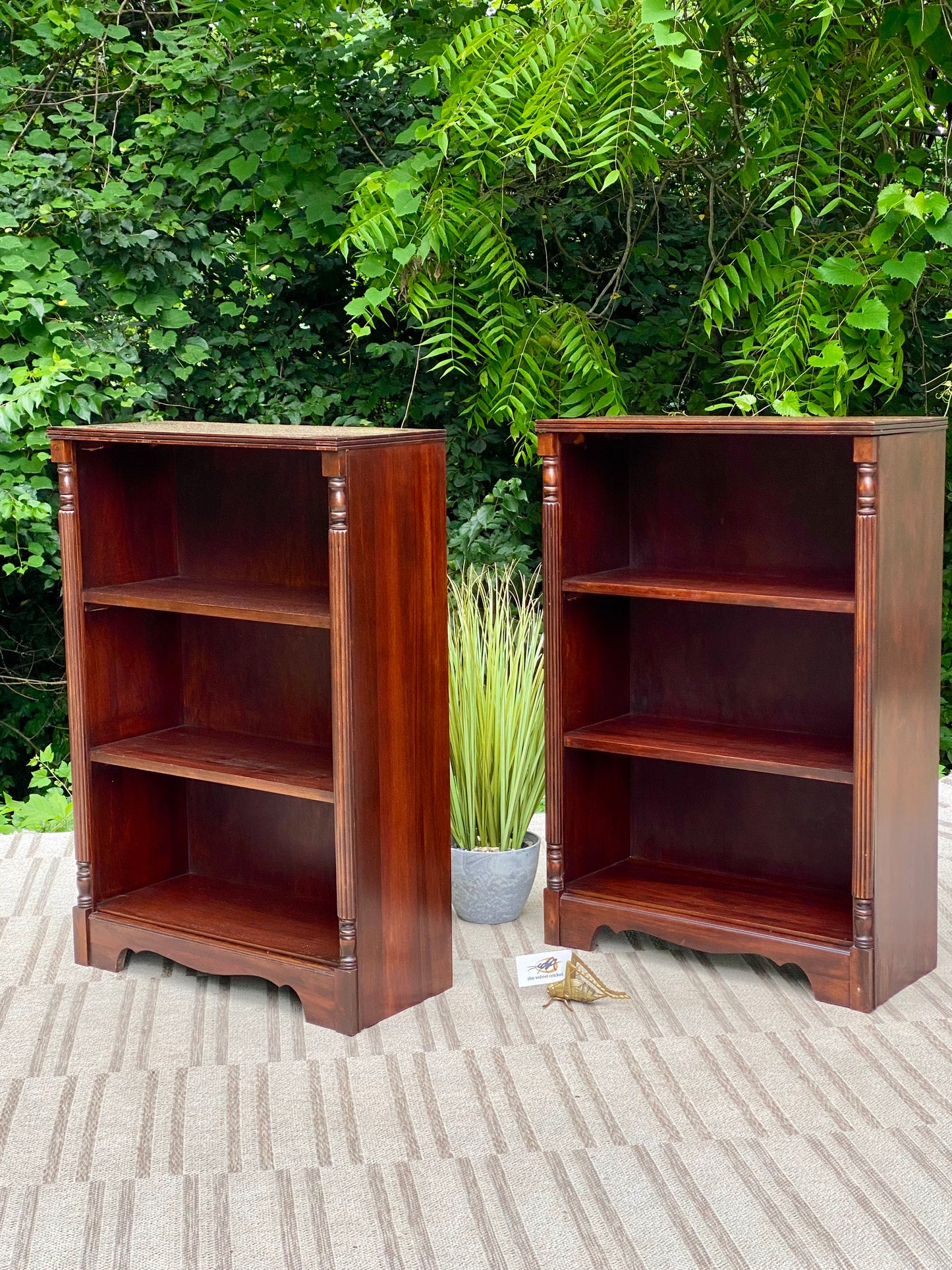 Vintage Pair of Mahogany Bookcases