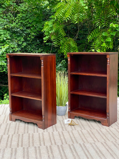 Vintage Pair of Mahogany Bookcases