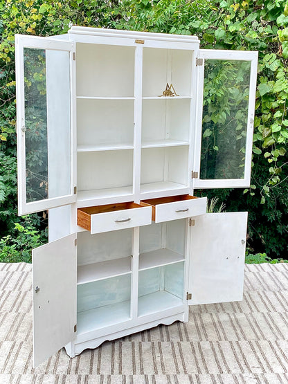 Vintage Scheirich White Storage Cabinet