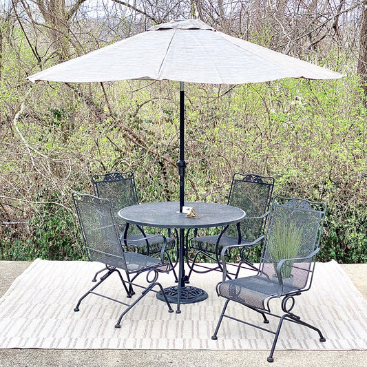Nice Woodard Style Iron Patio Set
